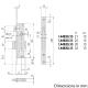CISA 44830 Rollerbolt Lock for aluminum and iron doors | 4 sizes