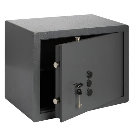 CISA 82250-43 Standing safe box with key & combination lock-0