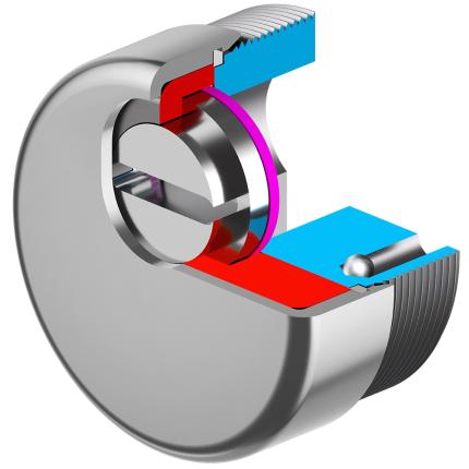 Ροζέτα ασφαλείας μαγνητικό Defender, για θωρακισμένες πόρτες κυλίνδρου DISEC MRM27 | 2 Χρώματα-2