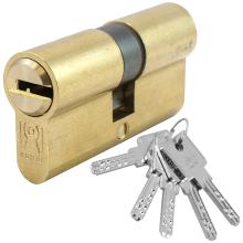 Cylinder Euro Profile 9 pin - Flat Key - DOMUS ALFA | Nickel & Brass