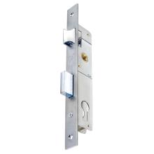 DOMUS 91125 Κλειδαριά χωνευτή, για πόρτες αλουμινίου & σιδερένιες 25mm | Νίκελ