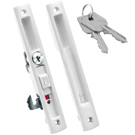 Lock with Key for sliding aluminum doors DOMUS 7710 4 Colors-0