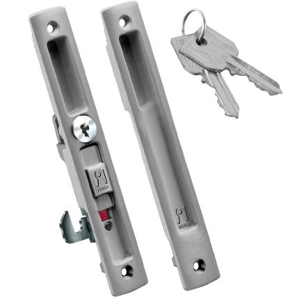 Lock with Key for sliding aluminum doors DOMUS 7710 4 Colors-0