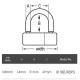 U-Lock for Bicycle or Moto 51mm MASTER LOCK 8118DPF