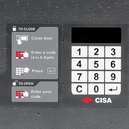 CISA eSigno A0L02 Χρηματοκιβώτιο με Ηλεκτρονικό κωδικό για ξενοδοχείο | 43x35x19cm-2