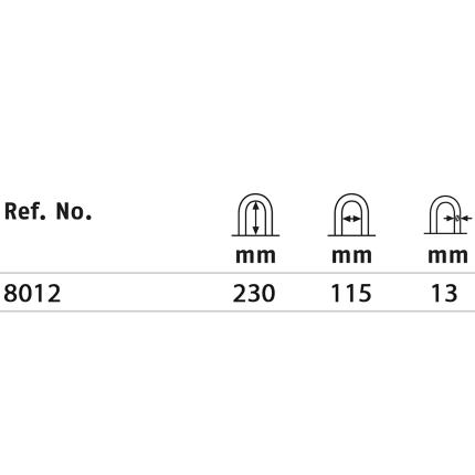 Κλειδαριά ONGUARD Bulldog DT 8012 U πέταλο μοτοποδηλάτου με κλειδί και συρματόσχοινο-1