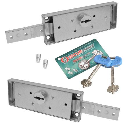 SECUREMME Z2230 Security Locks for garage rolls Keyed Alike set of 2-0