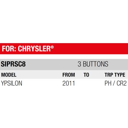 CHRYSLER Λαστιχάκι ανταλλακτικό για Κλειδί 3 κουμπιά SILCA | SIPRSC8-1