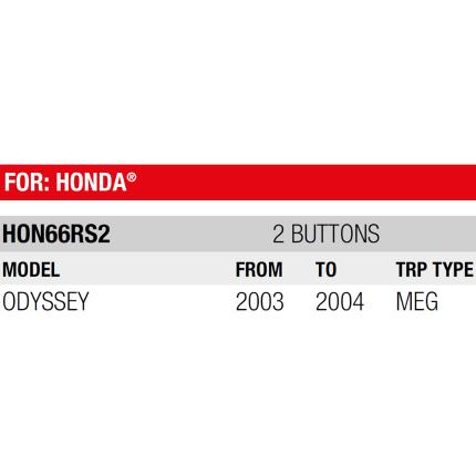 HONDA Key remote shell with 2 Buttons | HON66RS2-2
