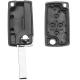 LANCIA Flip Key remote shell with 3 Buttons | HU83CRS7N