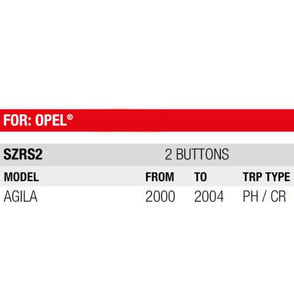 OPEL Λαστιχάκι ανταλλακτικό για Κλειδί 2 κουμπιά | SZRS2-1
