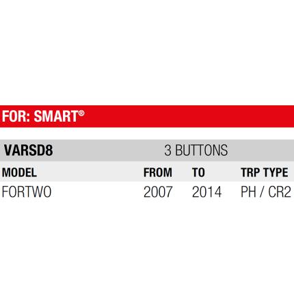 SMART Λαστιχάκι ανταλλακτικό για Κλειδί 3 κουμπιά | VARSD8-1