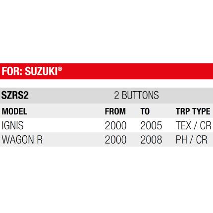 SUZUKI Λαστιχάκι ανταλλακτικό για Κλειδί 2 κουμπιά | SZRS2-1