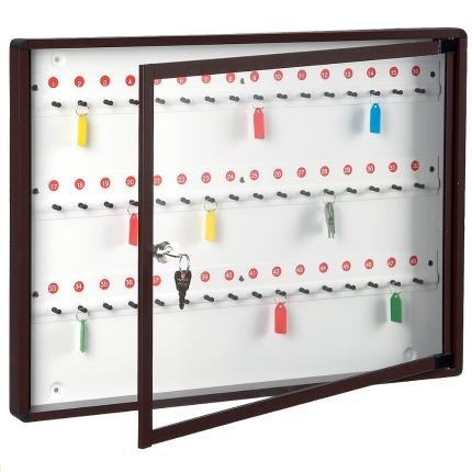 Key Cabinet with glass window - 48 keys Viometal 1548 | 2 colours-0
