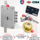 Κλειδαριά ασφαλείας θωρακισμένης CISA + Κύλινδρος ασφαλείας AP4S + CISA Defender 06490