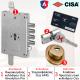 Κλειδαριά ασφαλείας θωρακισμένης CISA + Κύλινδρος ασφαλείας AP4S + CISA Defender 06490
