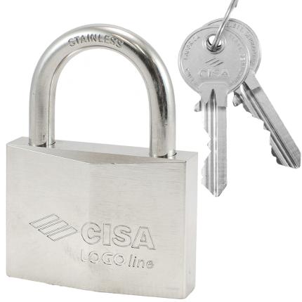 Stainless steel padlock CISA 21710 60mm-0