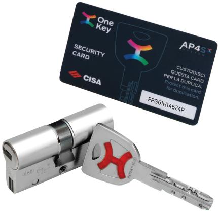 Κλειδαριά ασφαλείας θωρακισμένης CISA + Κύλινδρος ασφαλείας AP4S + CISA Defender 06490-2
