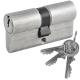 Cylinder Euro Profile 4-5 pin CISA locking line 08010 | Nickel & Brass 
