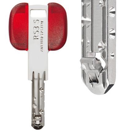 CISA RS3 S 0L3S1 Maximum Security Cylinder Euro Profile - Reversible Patent Flat Key - Controlled Duplication & Anti-Snap Steel Βars-1