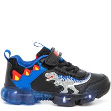 Sneaker αθλητικο για αγόρι T-REX δεινόσαυρος φωτάκια μαύρο  DΝΑL2208 ΑΒ01