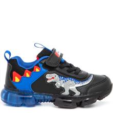 Sneaker αθλητικο για αγόρι T-REX δεινόσαυρος φωτάκια μαύρο  DΝΑL2208 ΑΒ01 2