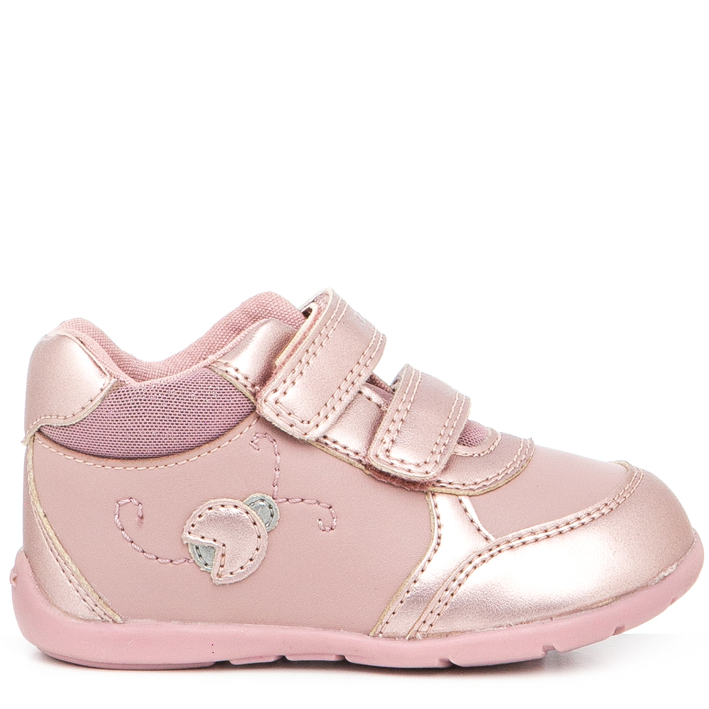 Casual sneaker για κορίτσι 2 αυτοκόλλητα ροζ Geox  Β361QD 054ΑJ CΚ81W