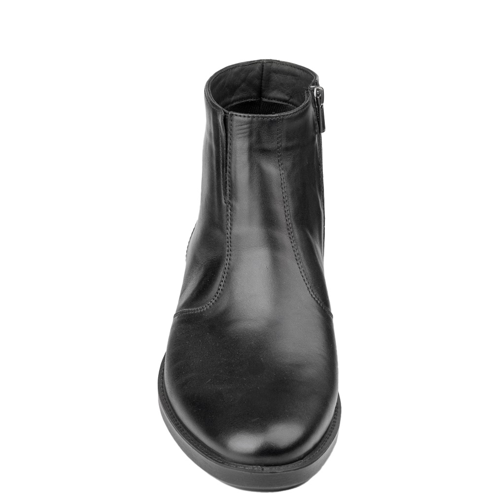 Ανδρικό δερμάτινο μποτάκι σε μαύρο χρώμα Boxer  19254-10-011