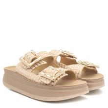 Γυναικείο δερμάτινο  σανδάλι  Fantasy Sandals  S1111 ΒΑΜΒΟΟ RΟSΕGΟLD CRΟCΟ 2