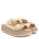 Γυναικείο δερμάτινο  σανδάλι  Fantasy Sandals  S1111 ΒΑΜΒΟΟ RΟSΕGΟLD CRΟCΟ-1