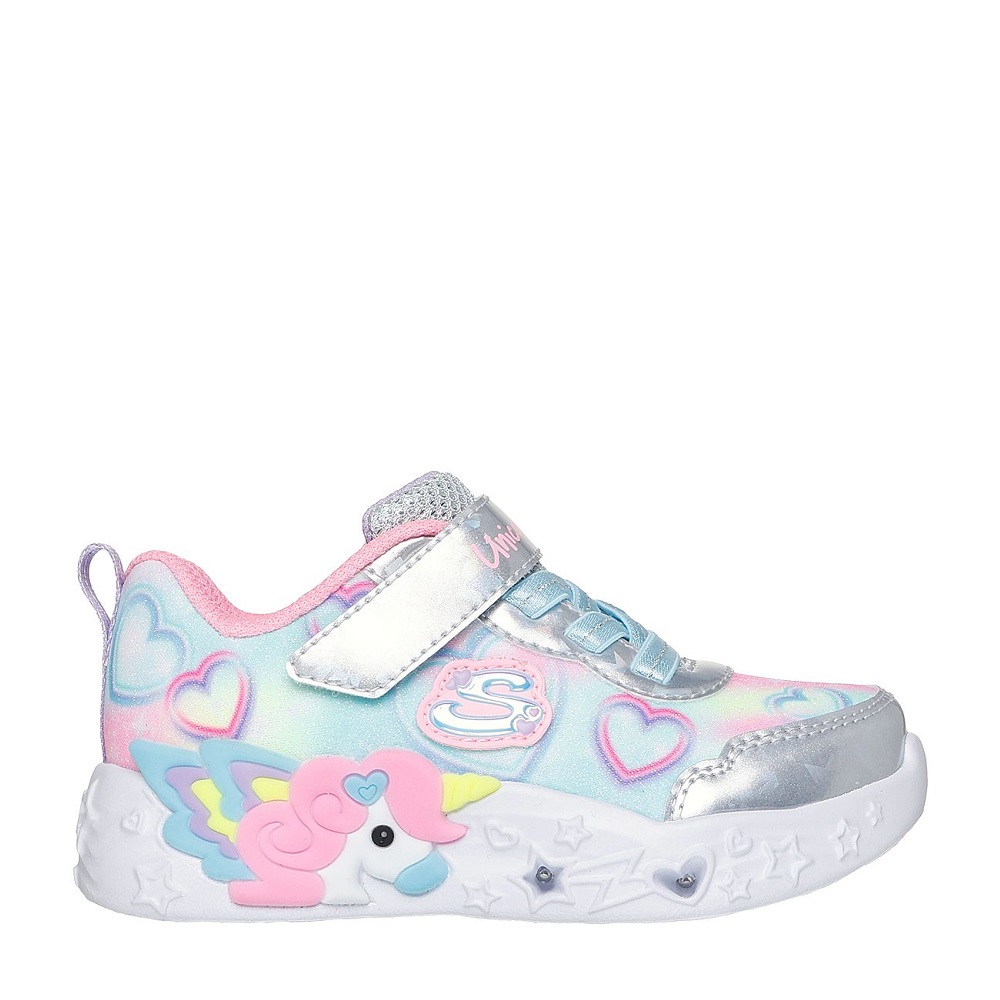 Skechers Unicorn Charmer Παιδικά Sneakers για κορίτσι με φωτάκια Πολύχρωμα 303064N-SMLT