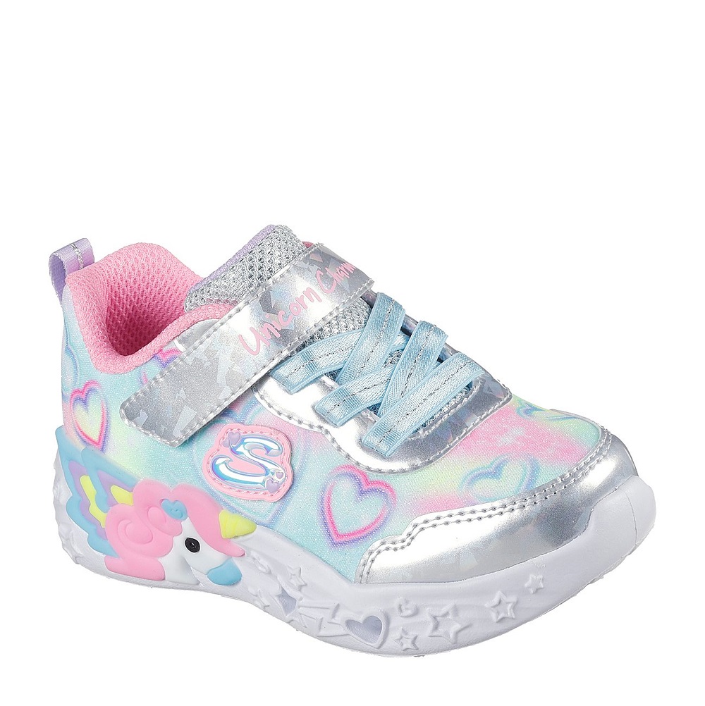 Skechers Unicorn Charmer Παιδικά Sneakers για κορίτσι με φωτάκια Πολύχρωμα 303064N-SMLT