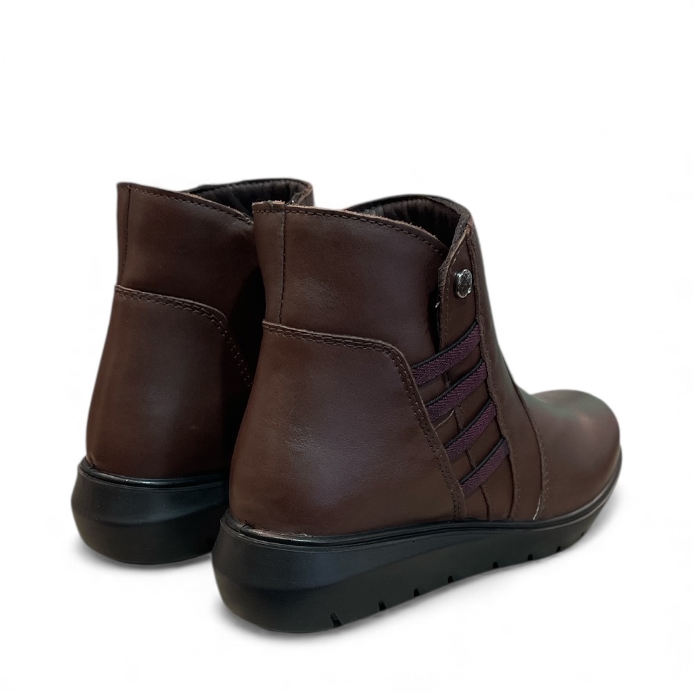 Γυναικείο ανατομικό δερμάτινο μποτάκι σε μαύρο χρώμα IIMAC IMA/856380