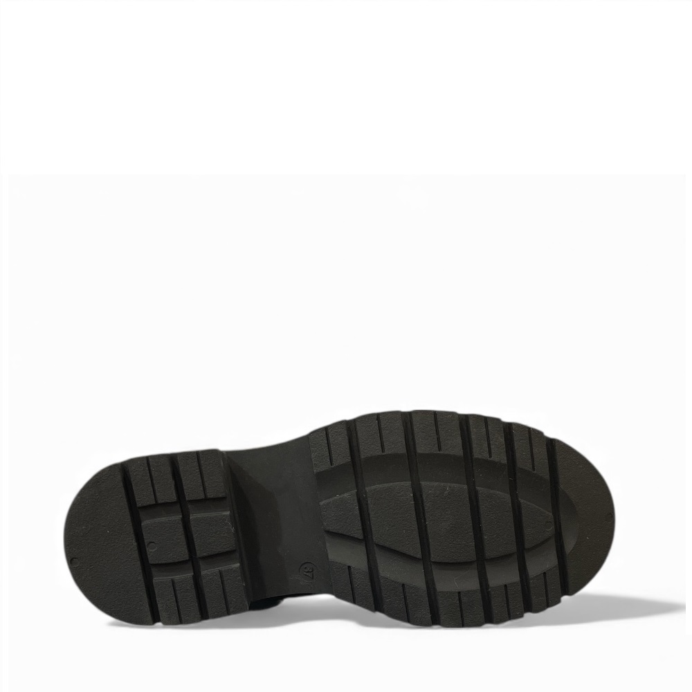 Γυναικείο δερμάτινο μποτάκι Chelsea  Aeros Me by ADAMS SHOES σε σκούρο καφέ χρώμα  με ελαφριά μπορντό απόχρωση  1-594-25501-29