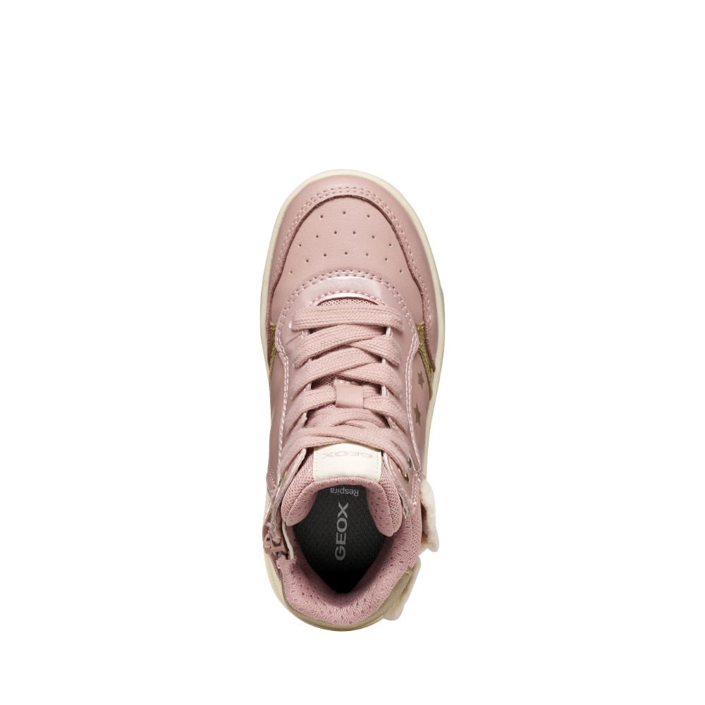 Παιδικό μποτάκι sneaker με χαριτωμένο σχέδιο λάμα και γούνινα αυτάκια Geox J56ΗΧΕ0ΒΚCΝCΑ82U  Collection FW 26/27