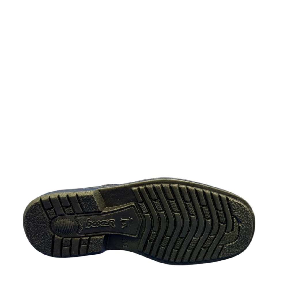 Ανδρικό δετό δέρμα μαύρο Boxer 10016