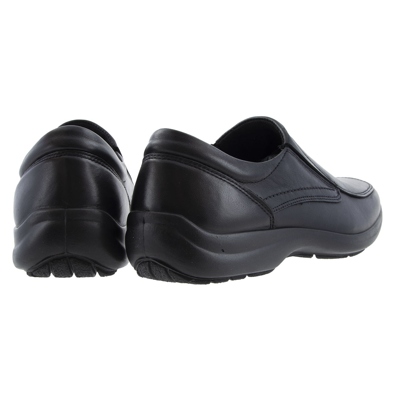 Ανδρικό παπούτσι παντοφλέ δέρμα μαύρο IMAC 500820