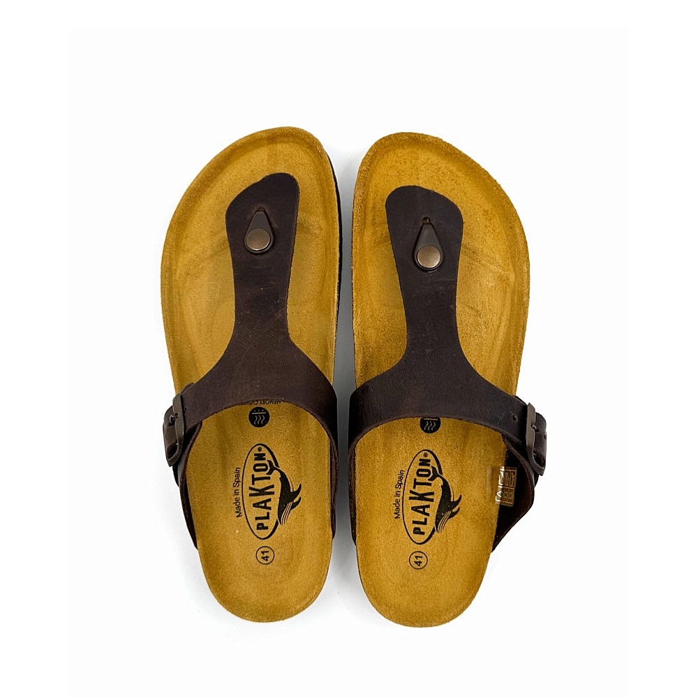 Ανδρική παντόφλα δέρμα Plakton 175081