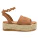 Γυναικεία Σανδάλια Flatforms σε Καφέ Χρώμα Envie Shoes  V21-13072-26-0