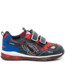 Sneaker για αγόρι φωτάκια Spiderman Geox Β2684Α 0CΕ54 C0735