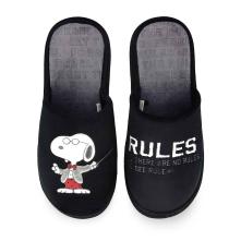 Ανδρικές Παντόφλες Σπιτιού μαύρη Snoopy PeanutsParex 10126176.Β
