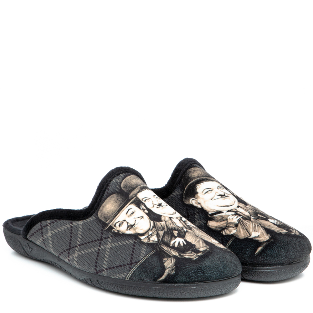 Ανδρική χειμερινή παντόφλα Χοντρός & Λιγνός Adams Shoes  1-624-22517-19