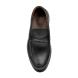 BOXER Δερμάτινα  Loafers - Μοκασίνια μαύρο χρώμα 19182 10-011-2