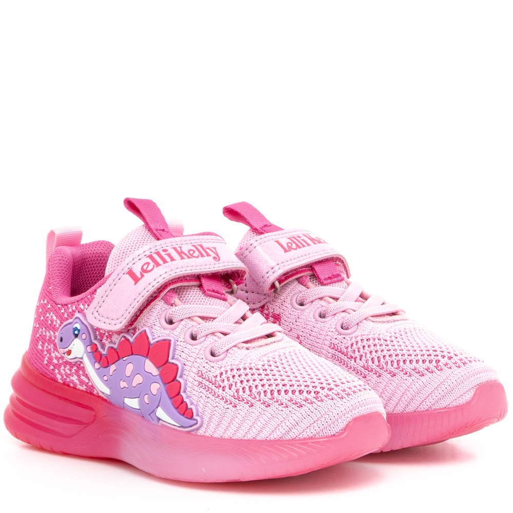 Sneaker για κορίτσι φωτάκια ροζ δεινόσαυρος Lelli Kelly  LΚΑL3454  ΑC01 ROSA
