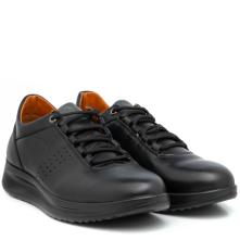 Ανδρικό sneaker casual μαύρο  δετό Boxer  16519 15-011 2