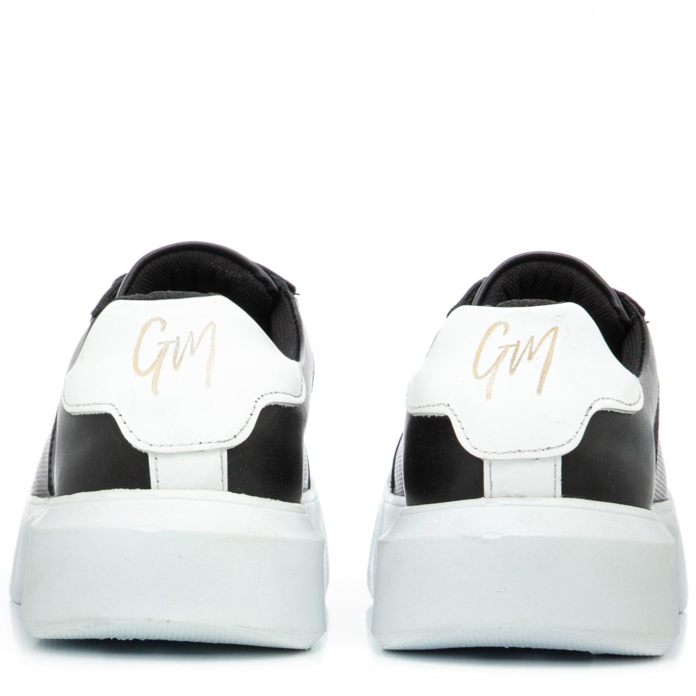 Ανδρικό Sneaker δέρμα μαύρο Giovanni Morelli  Q507U1002105