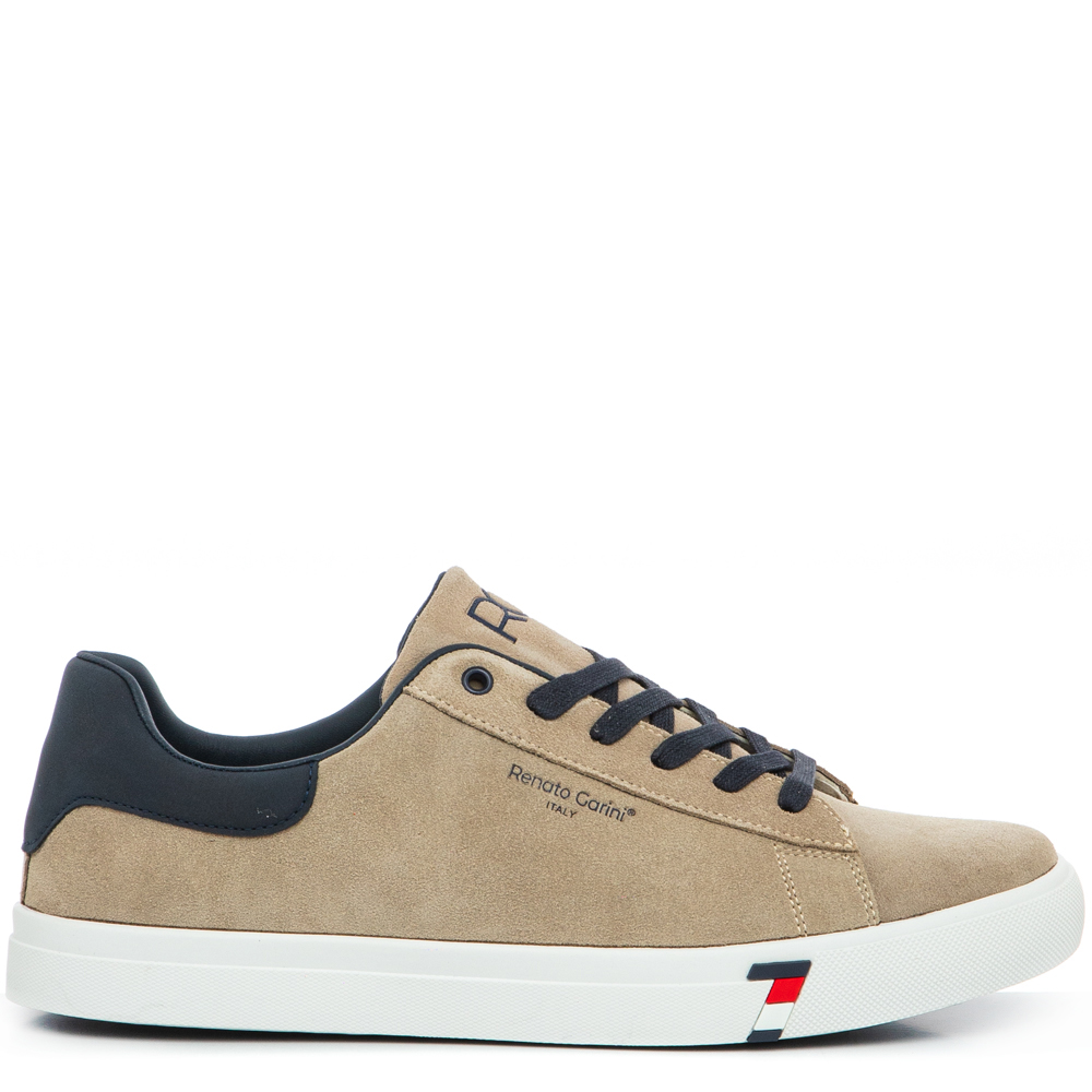 Ανδρικό Sneaker μπέζ  suede Renato Garini  Q57009161Η44