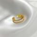 Δαχτυλίδι Επιχρυσωμένο 18Κ Ανοιγόμενο Με Ζιργκόν “Baguette Crystal” 37001-18 Aventis Jewelry-2