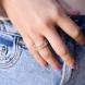 Δαχτυλίδι Επιχρυσωμένο 18Κ Ανοιγόμενο Με Ζιργκόν “Baguette Crystal” 37001-18 Aventis Jewelry-3