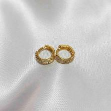 Σκουλαρίκια Επιχρυσωμένα 18Κ “Μικρά Κρικάκια 13mm”4700413-18 Aventis Jewelry